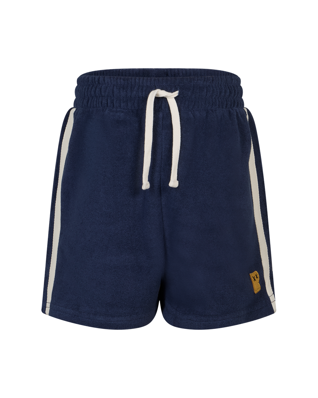 DINO DASH TERRY SHORTS IN NAVY | Rock Your Baby