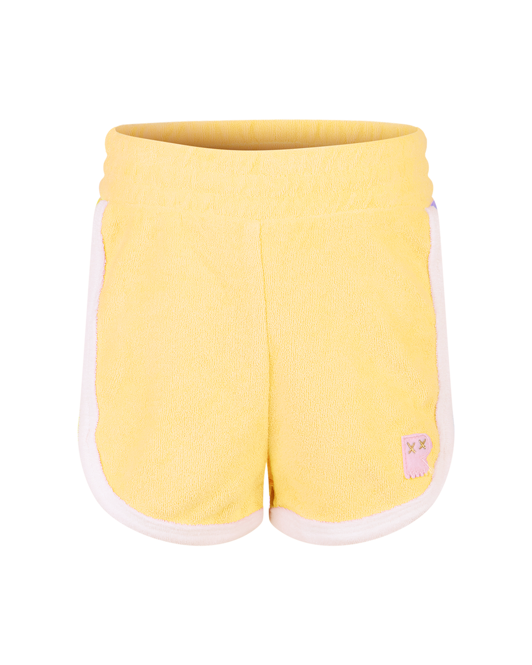 70'S SPORTY TERRY SHORT IN LEMON | Rock Your Baby