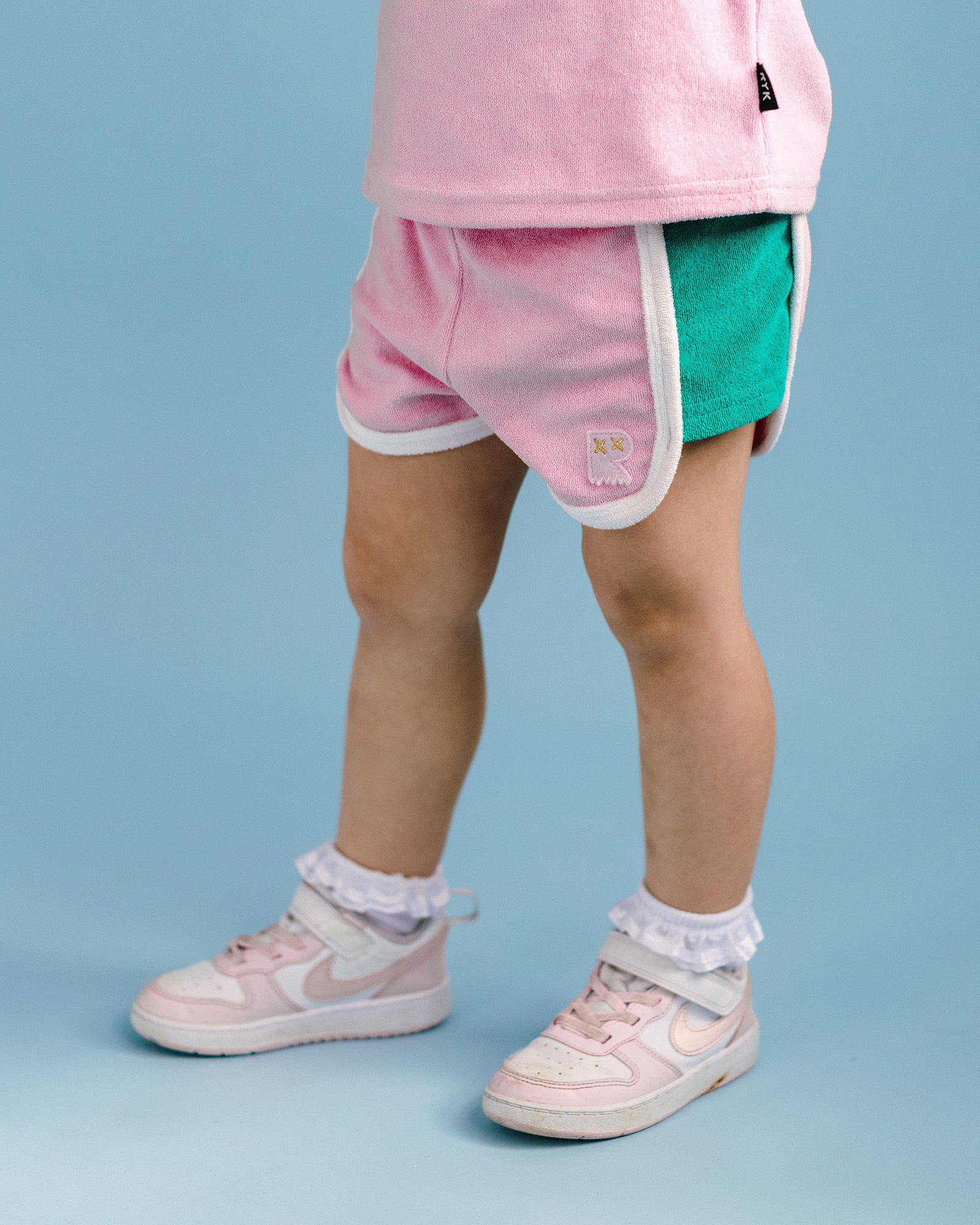 70'S SPORTY TERRY SHORT IN PINK
