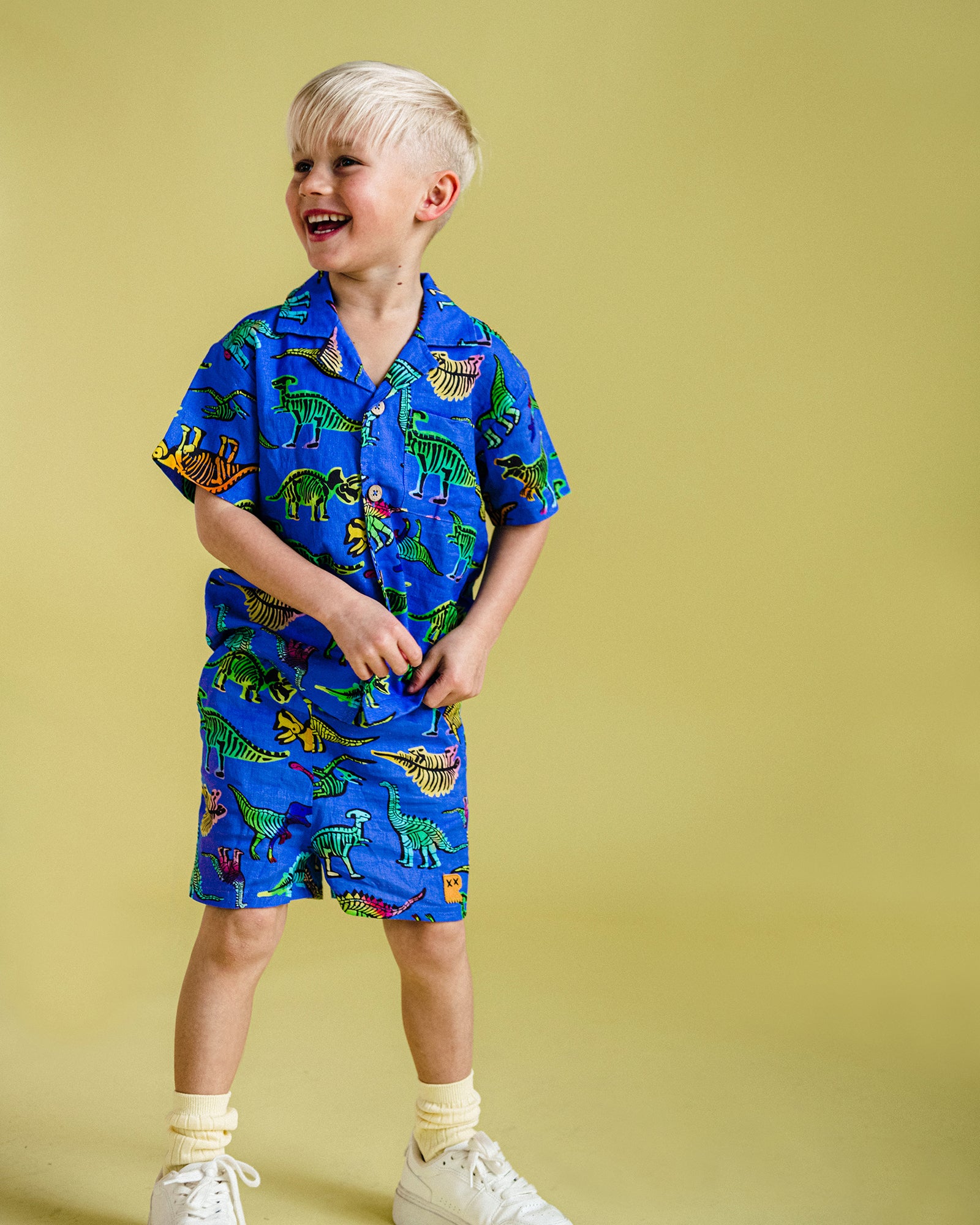 DINO POP EVERYDAY SHORTS IN BLUE