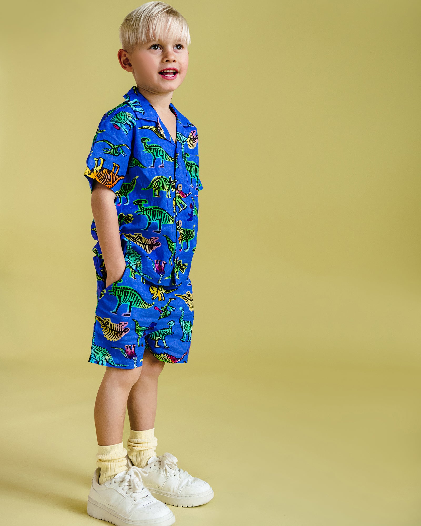 DINO POP EVERYDAY SHORTS IN BLUE