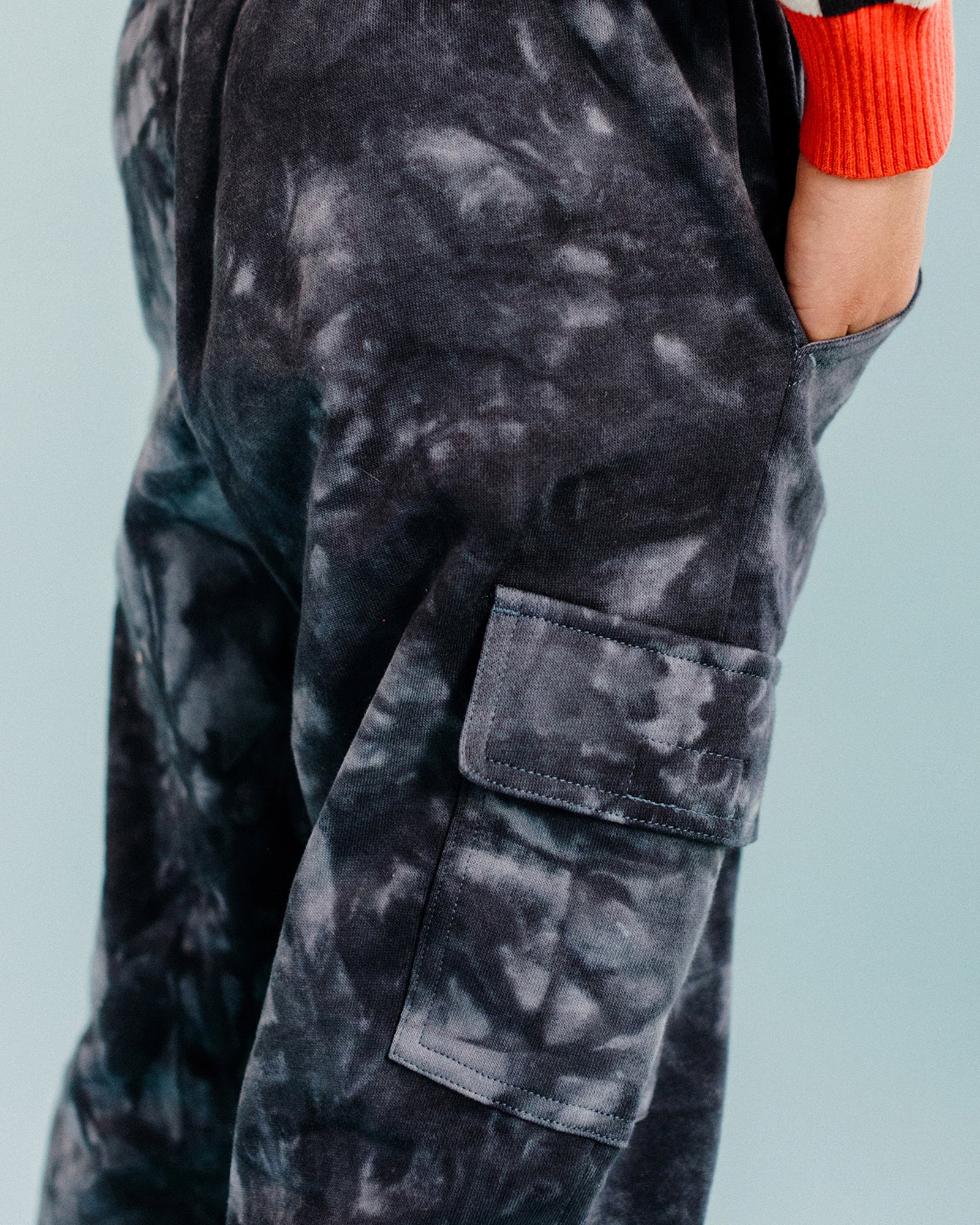 ROCK OUT CARGO TRACK PANTS IN SPACE GREY