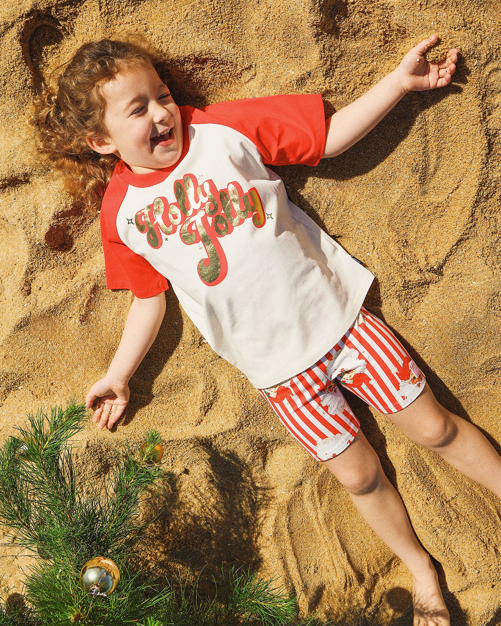 NORTH POLE STRIPE LOLLY BIKE SHORT