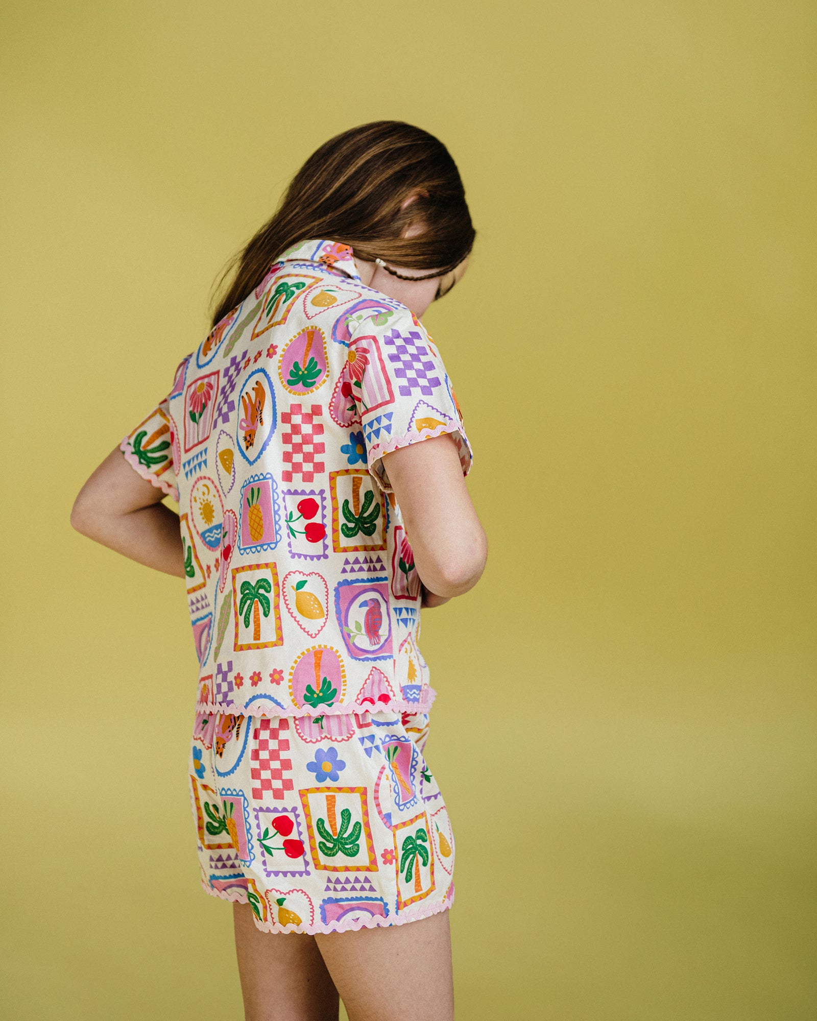 TROPICAL BEACH MARY WOVEN SHORT