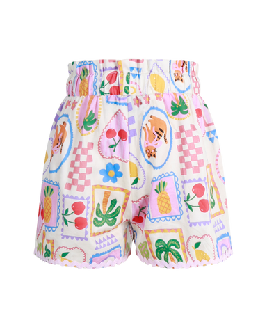 TROPICAL BEACH MARY WOVEN SHORT