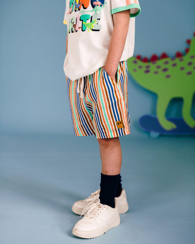JURASSIC JAM STRIPE TEXTURED  SHORTS