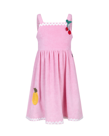 ISLA TERRY DRESS IN PINK