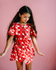 CHERRY CHECK SHORT SLEEVE BOWIE DRESS