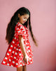 CHERRY CHECK SHORT SLEEVE BOWIE DRESS