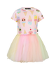 PASTEL SCOOPS SHORT SLEEVE CIRCUS DRESS