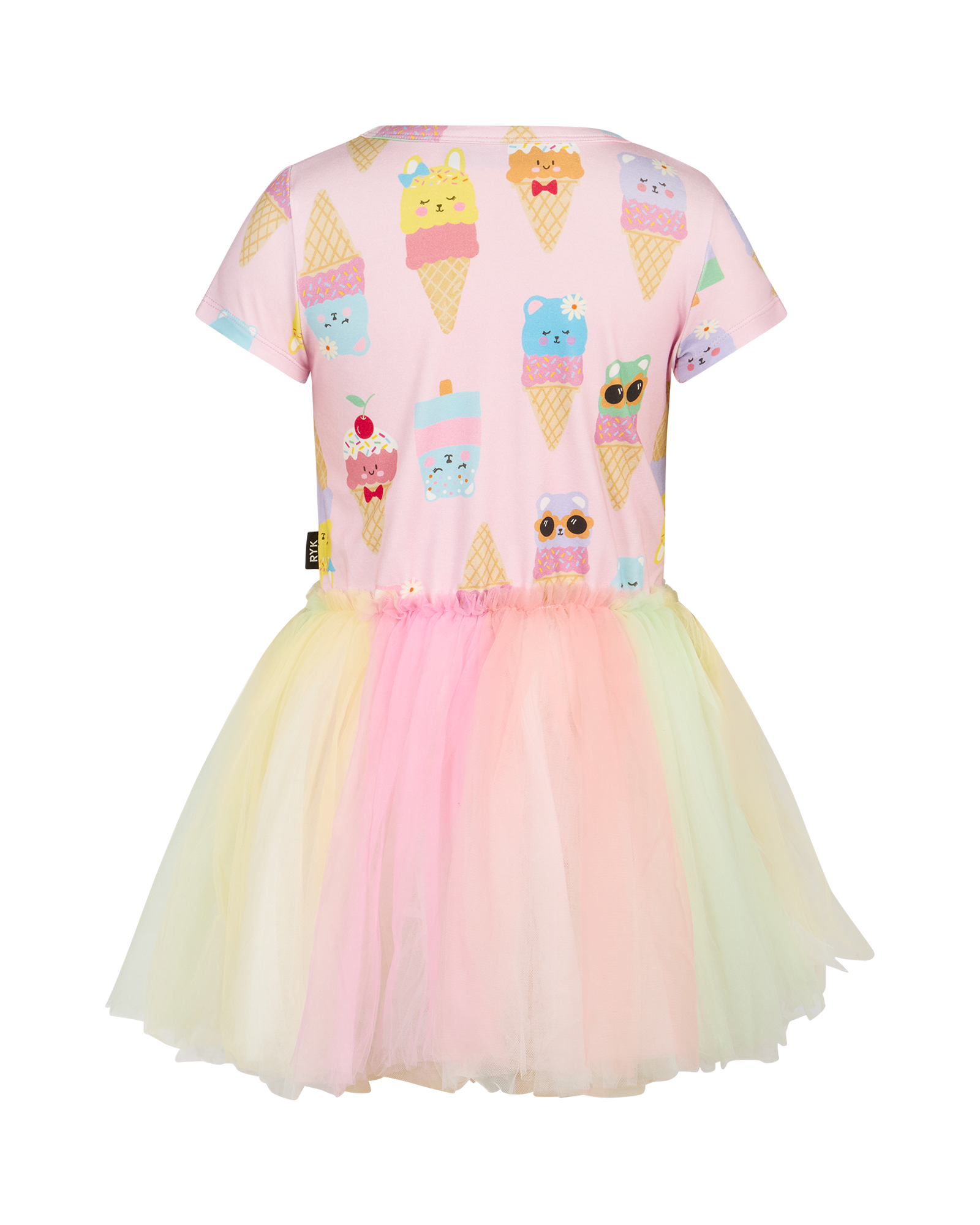 PASTEL SCOOPS SHORT SLEEVE CIRCUS DRESS