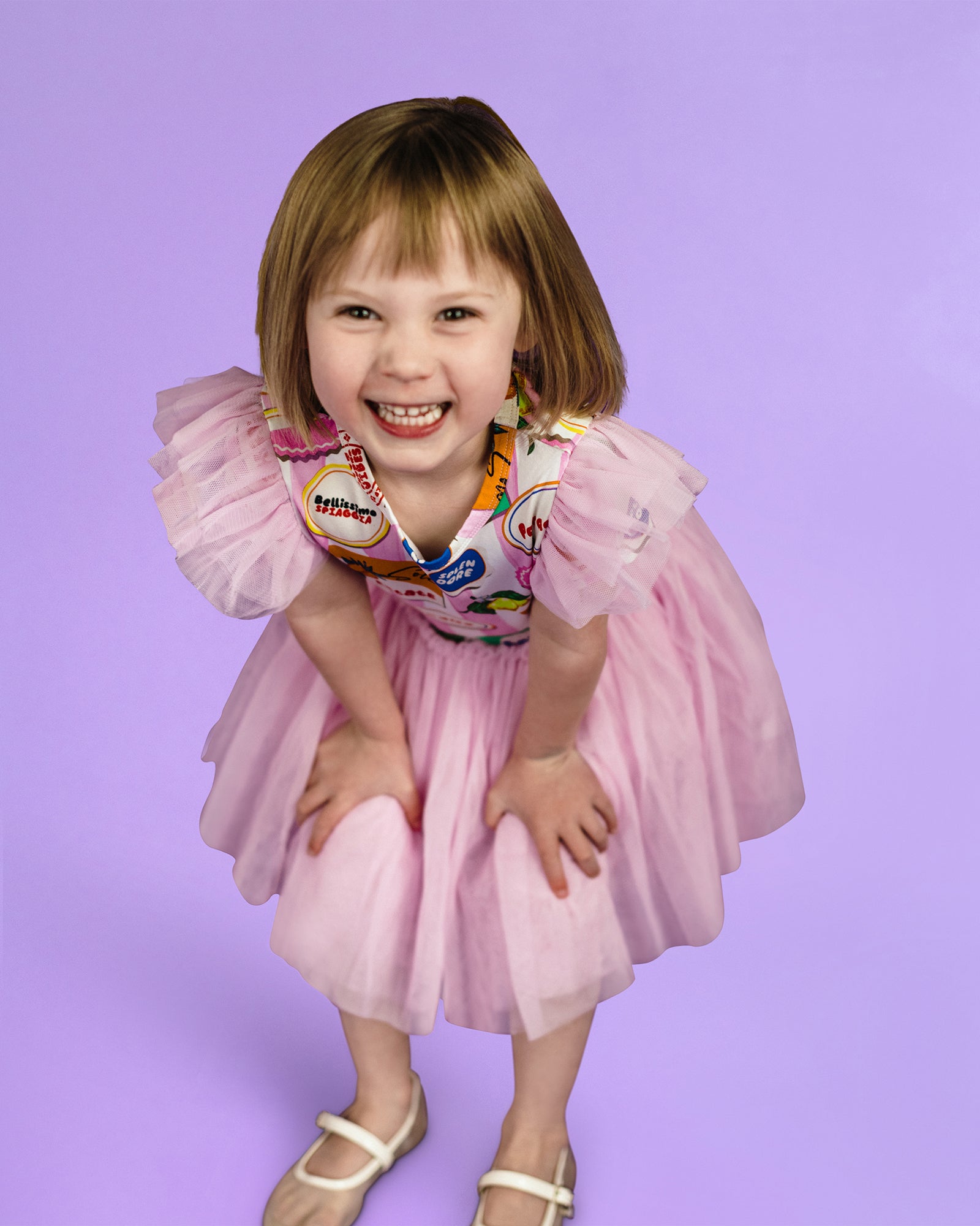 PARADISO SHORT SLEEVE CIRCUS FRILL DRESS