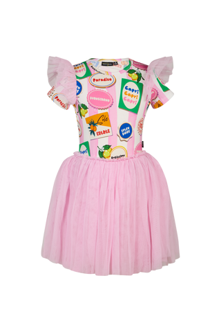 PARADISO SHORT SLEEVE CIRCUS FRILL DRESS