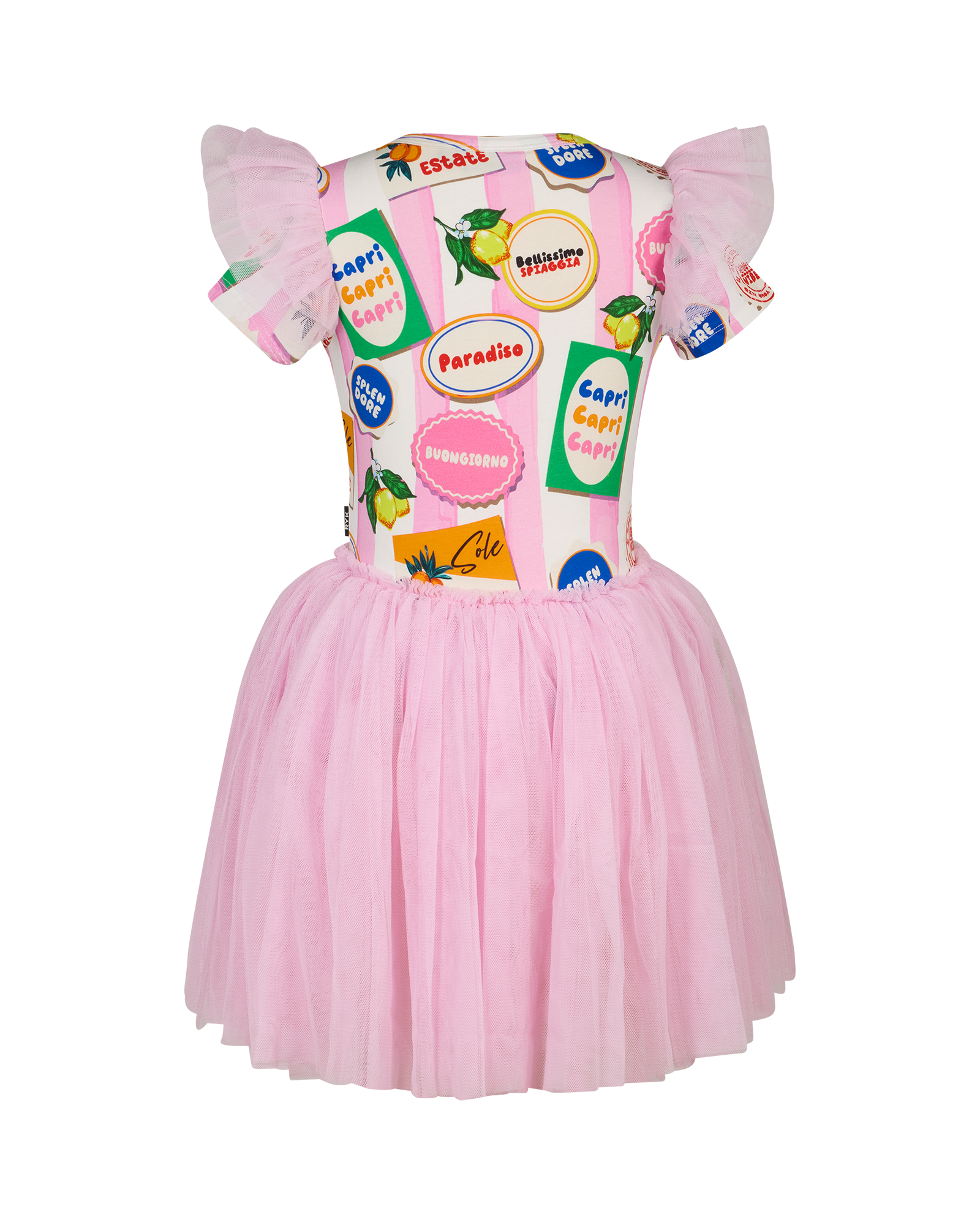 PARADISO SHORT SLEEVE CIRCUS FRILL DRESS
