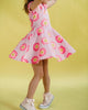 DAISY SMILE SHORT SLEEVE WAISTED DRESS