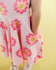 DAISY SMILE SHORT SLEEVE WAISTED DRESS