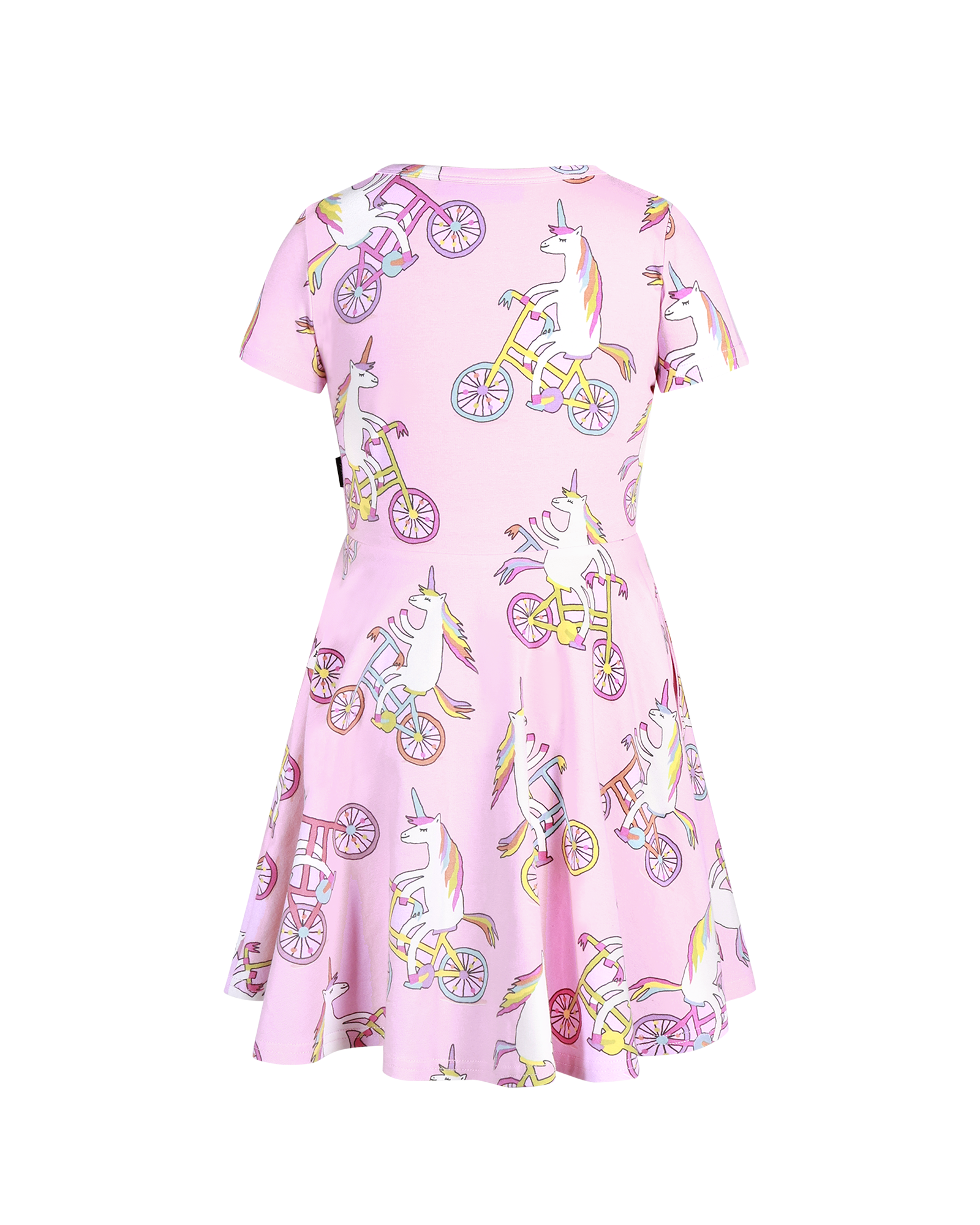 UNICORN BIKE SHORT SLEEVE WAISTED DRESS