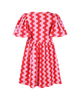 WAVY SHORT SLEEVE HOLIDAY DRESS