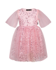 CHERRY SHORT SLEEVE TWIRLY TULLE DRESS