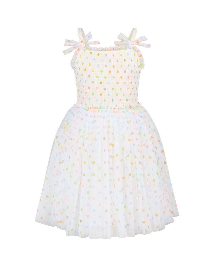RAINBOW POLKA DOT WISHES TULLE DRESS