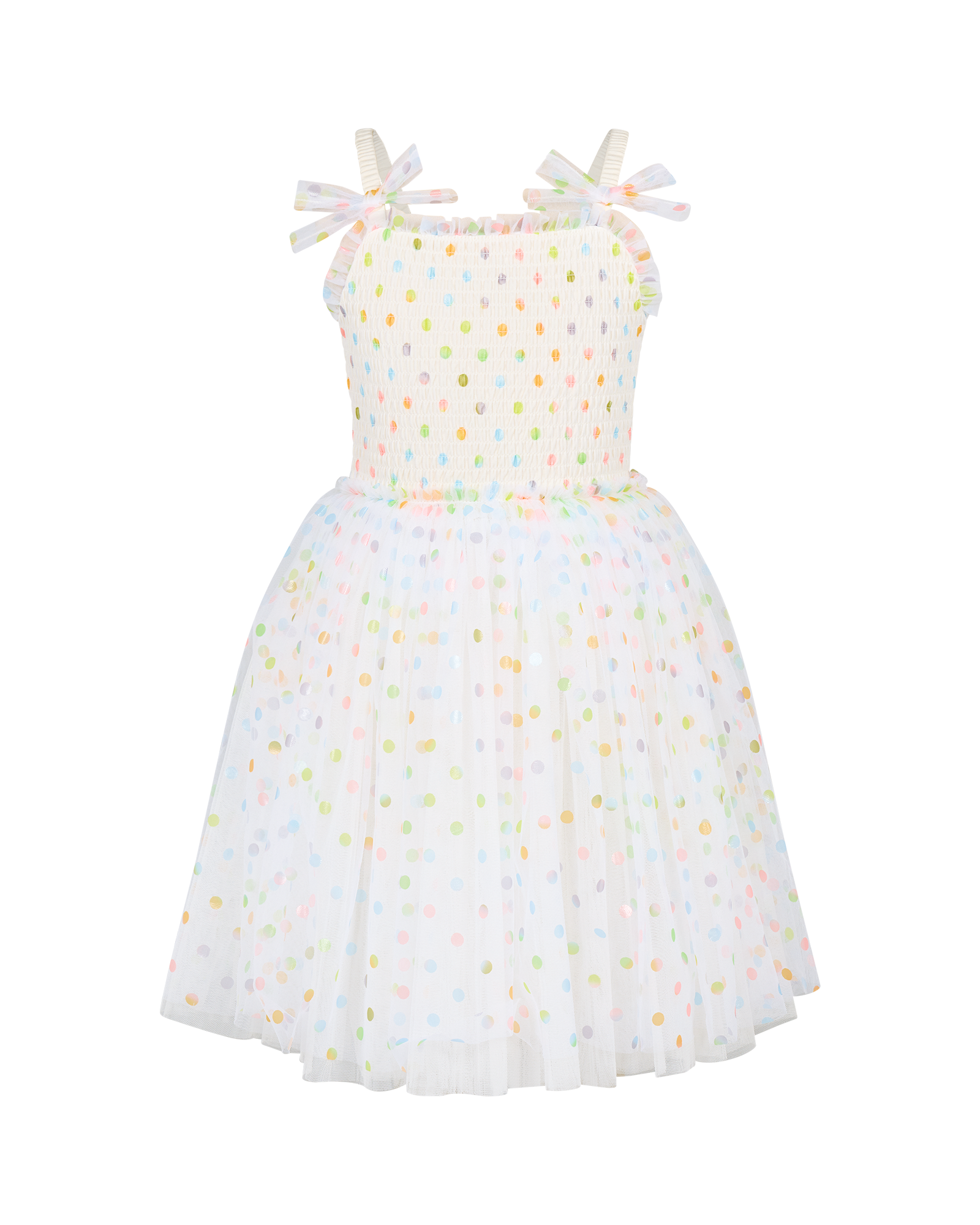 RAINBOW POLKA DOT WISHES TULLE DRESS