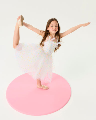 RAINBOW POLKA DOT WISHES TULLE DRESS
