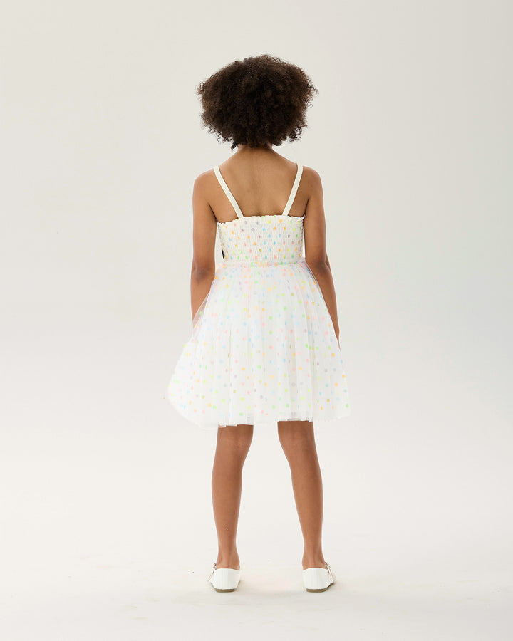 RAINBOW POLKA DOT WISHES TULLE DRESS