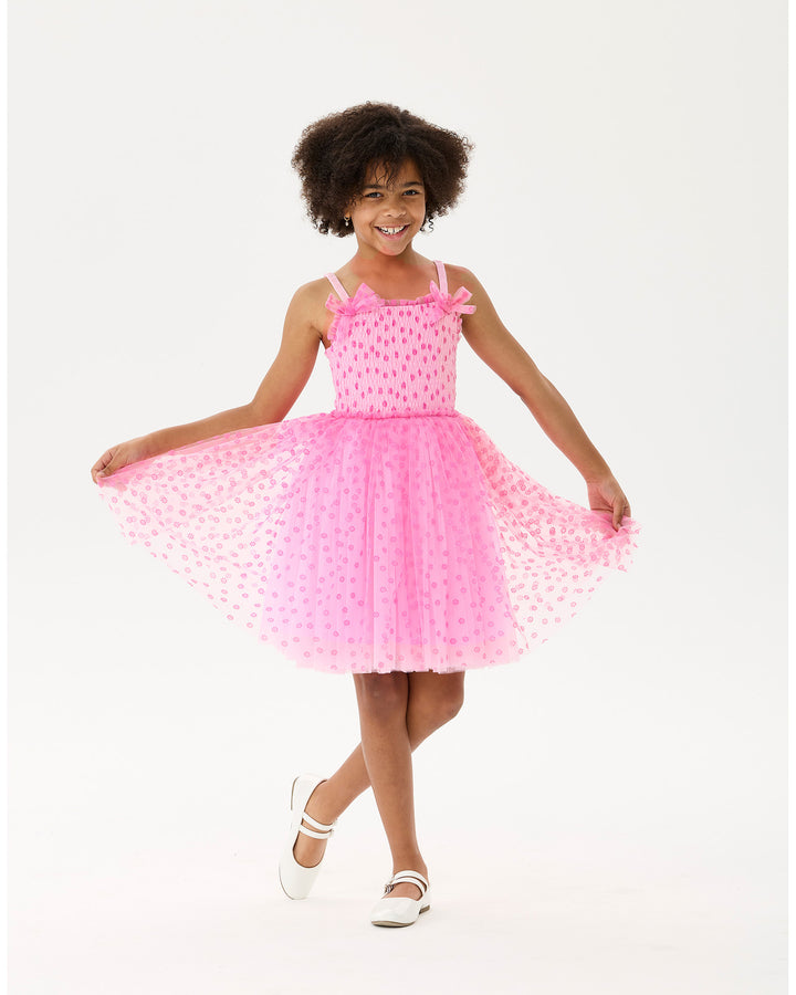 PINK POLKA DOT WISHES TULLE DRESS | Rock Your Baby