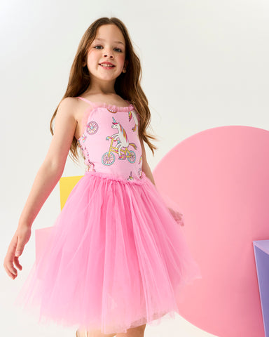 UNICORN BIKE PIXIE TULLE DRESS