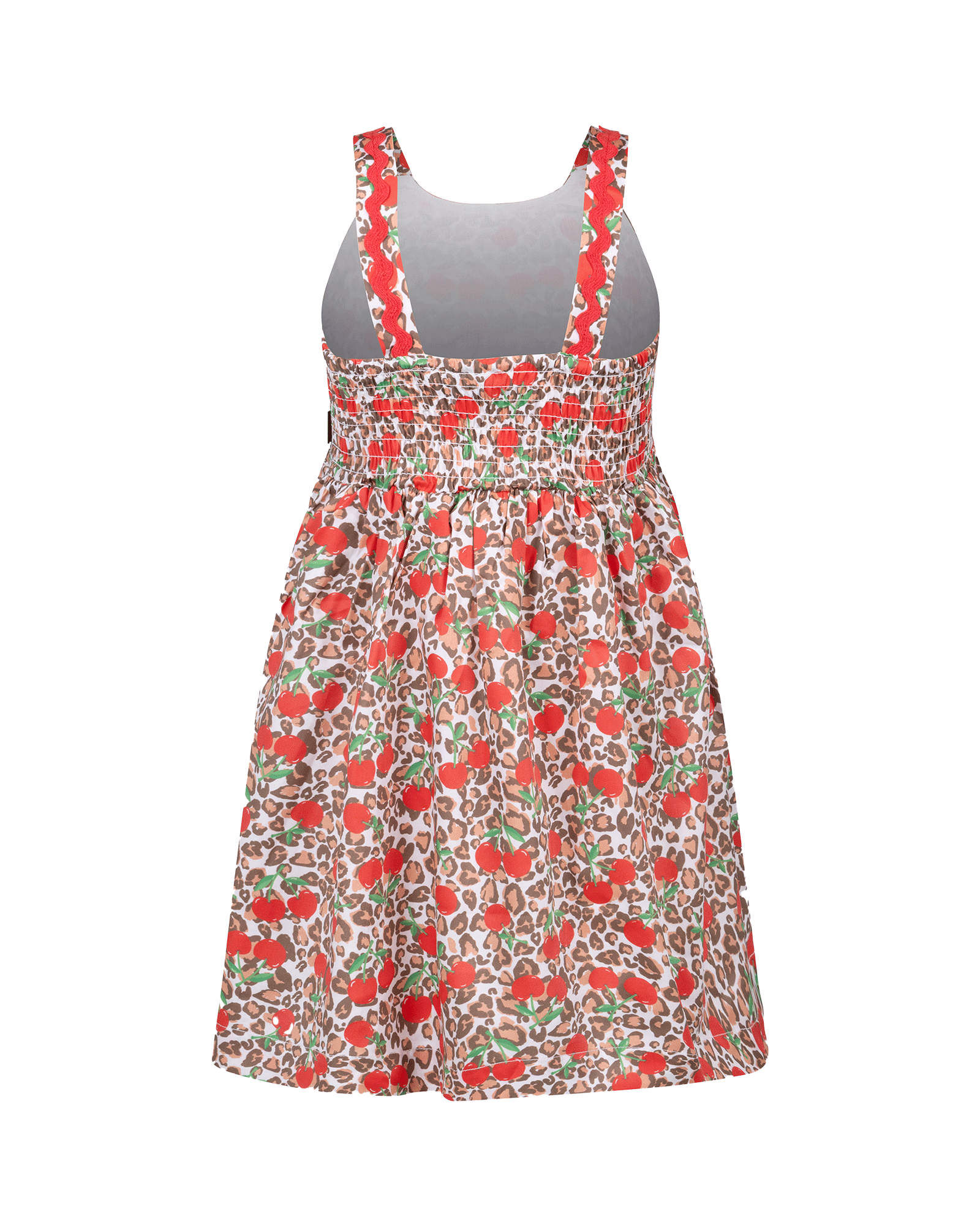 ANIMAL CHERRY PICNIC DRESS