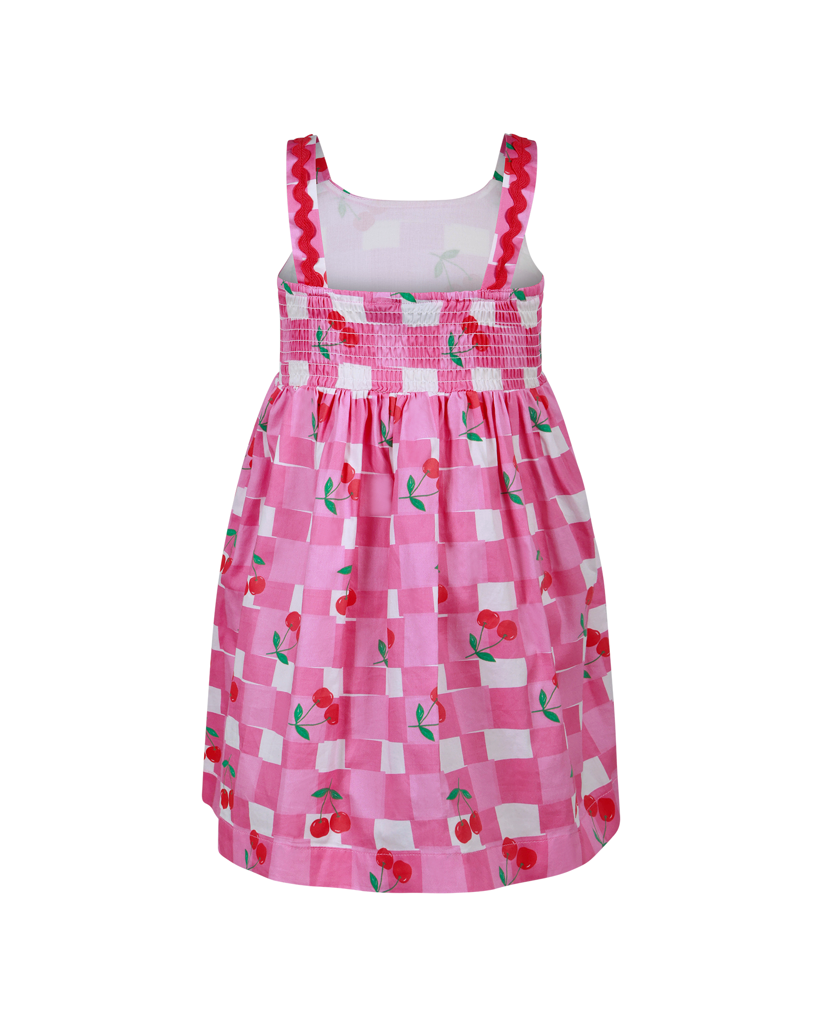 GINGHAM CHERRY PICNIC DRESS