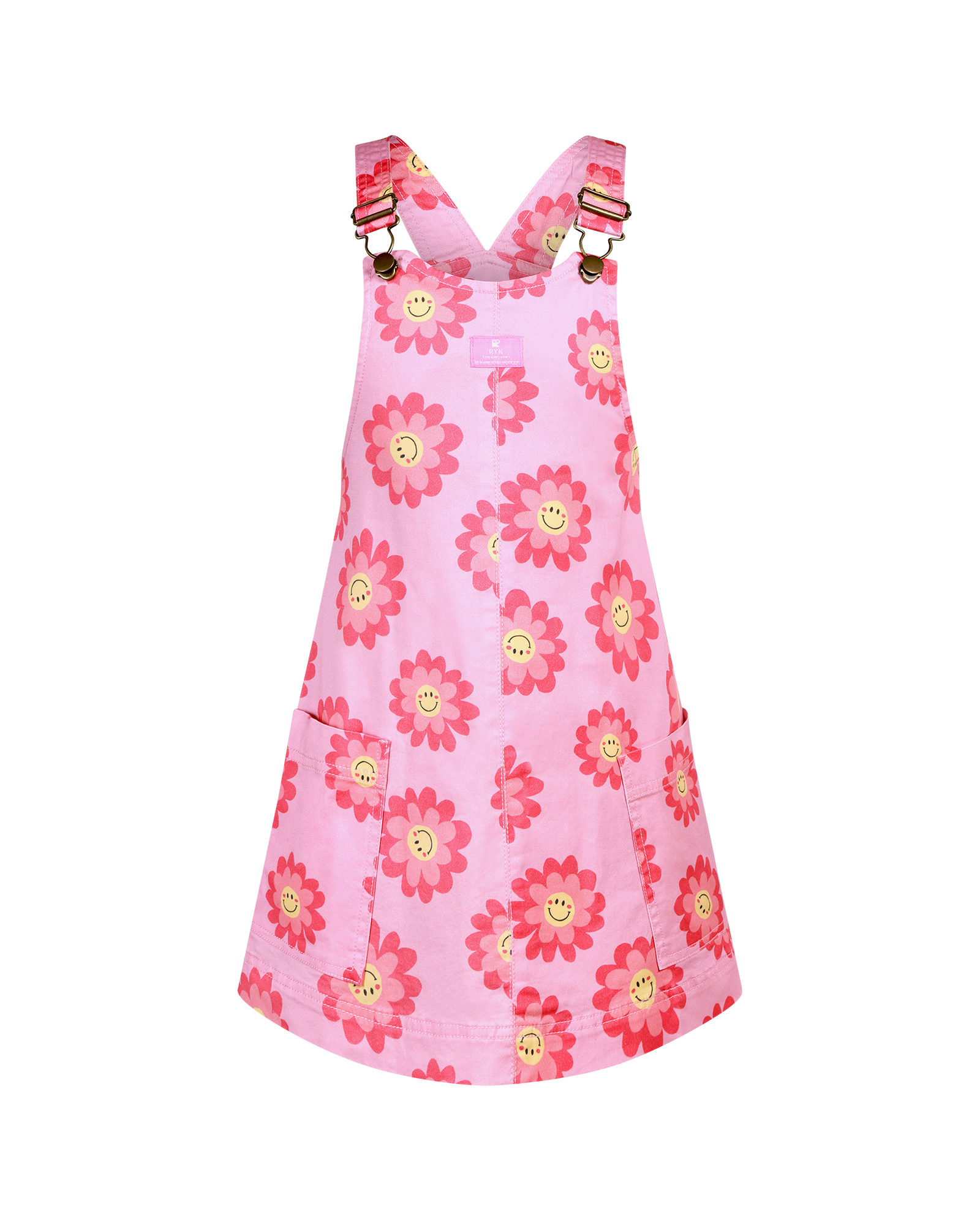 LOLA PINAFORE IN PINK DAISY