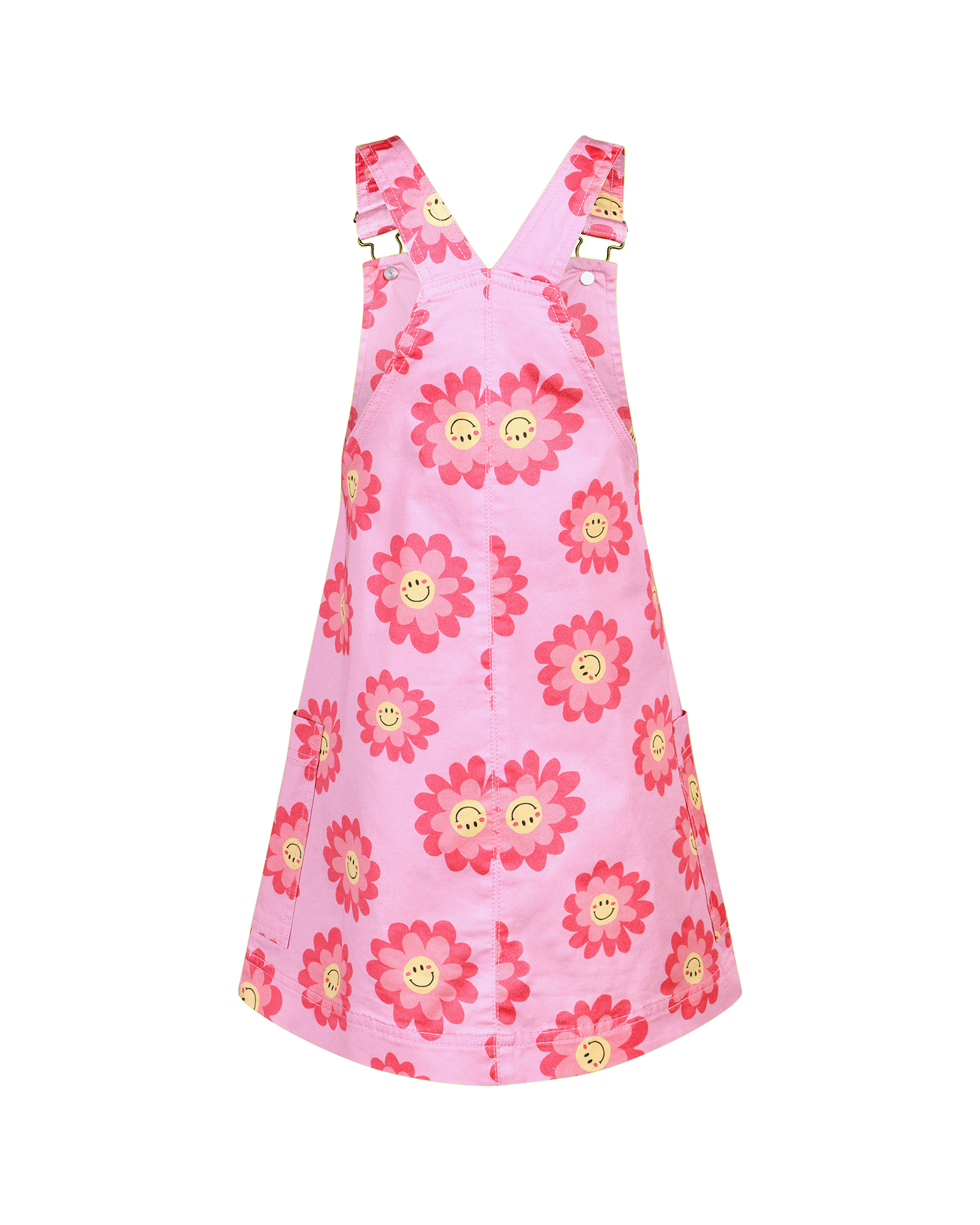 LOLA PINAFORE IN PINK DAISY