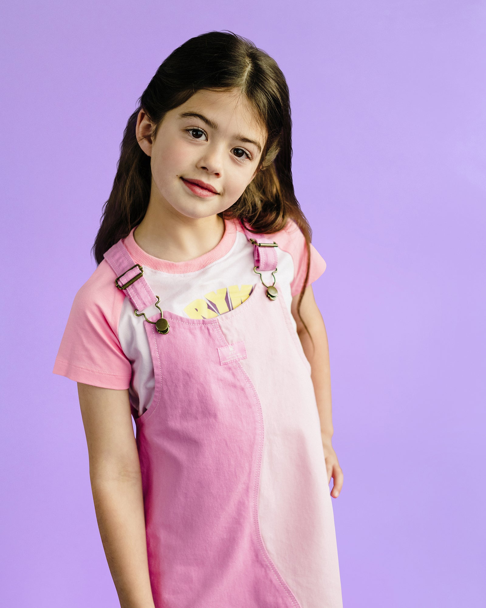WAVY PINAFORE IN PINK