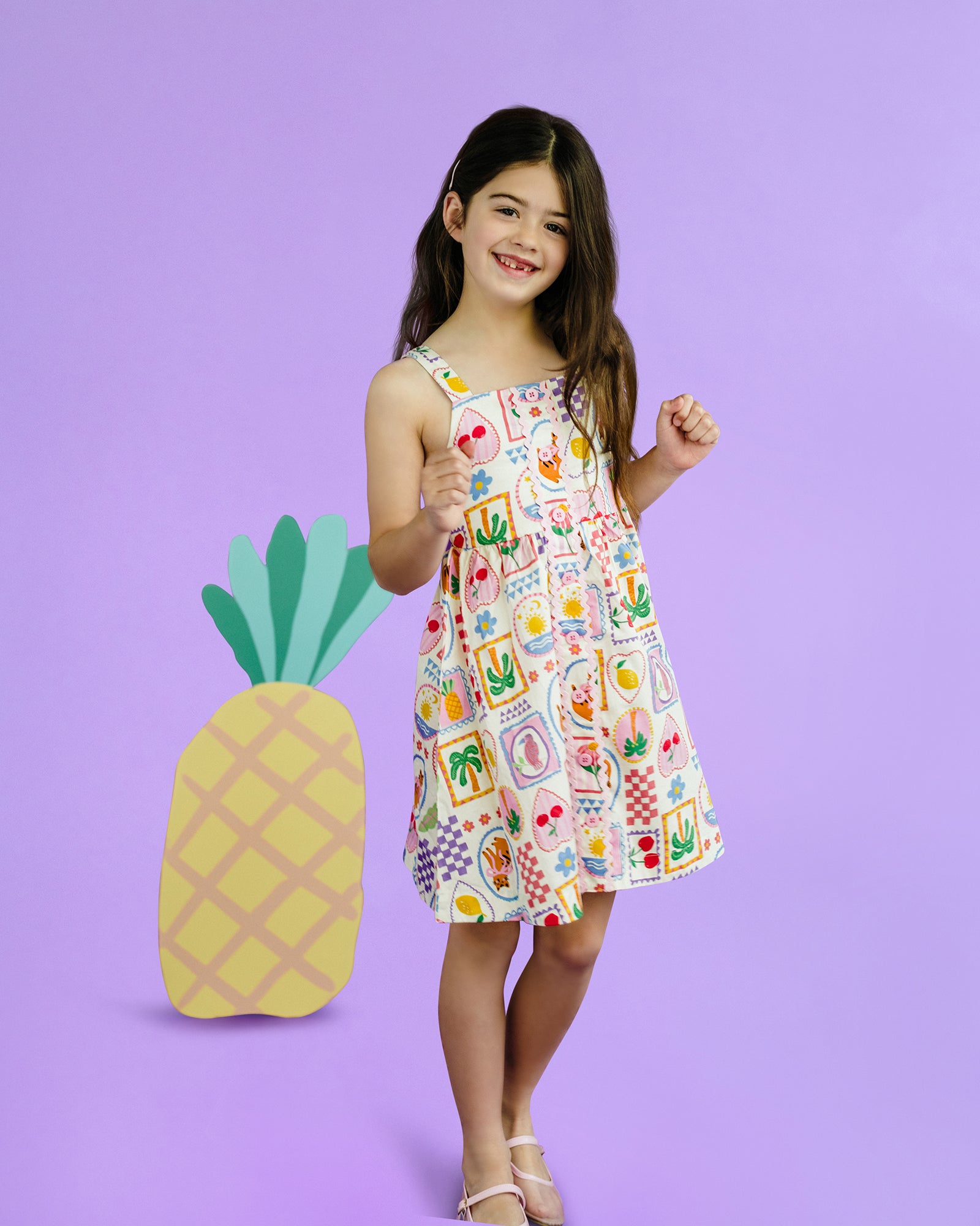 TROPICAL BEACH SUMMER DRESS