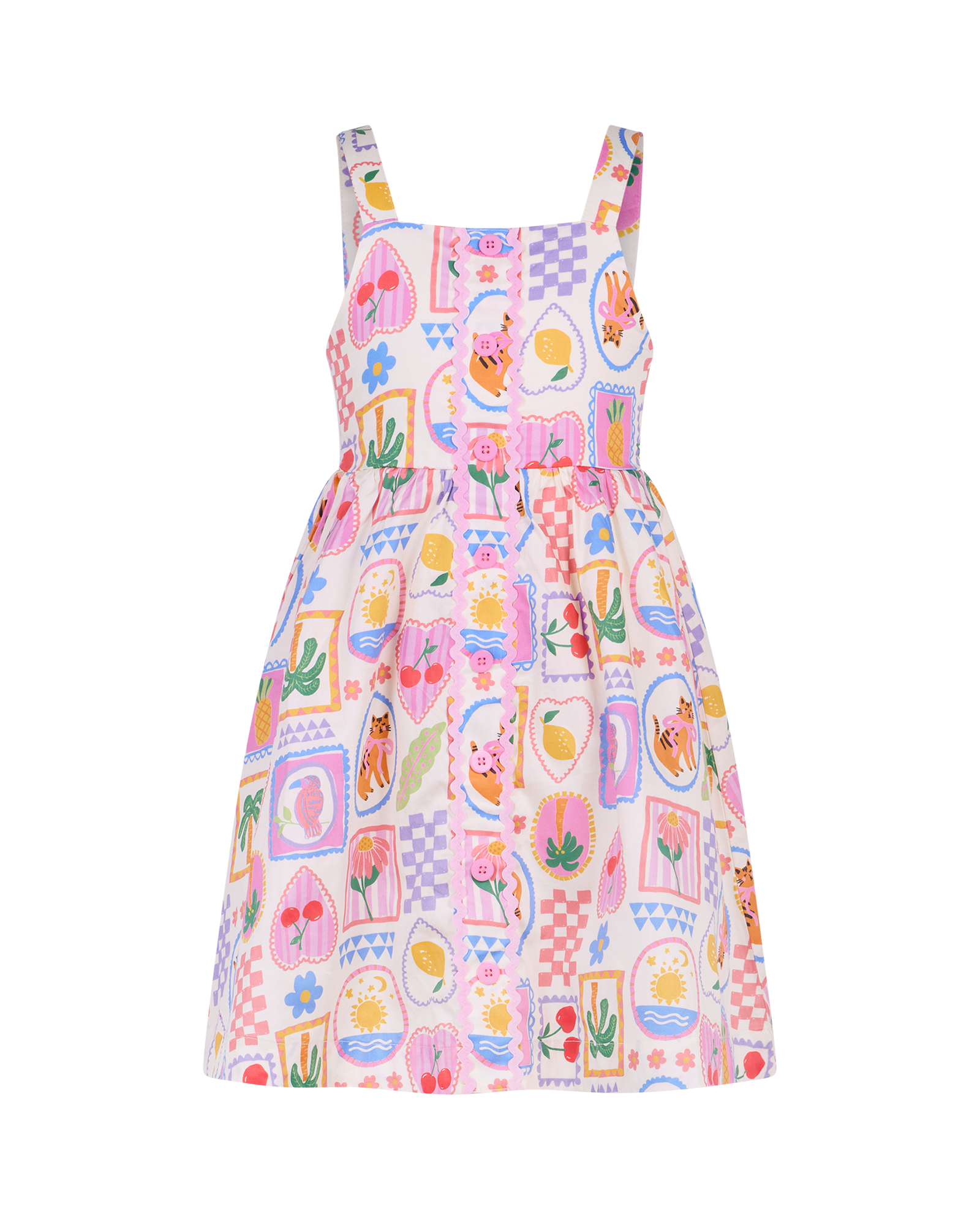 TROPICAL BEACH SUMMER DRESS