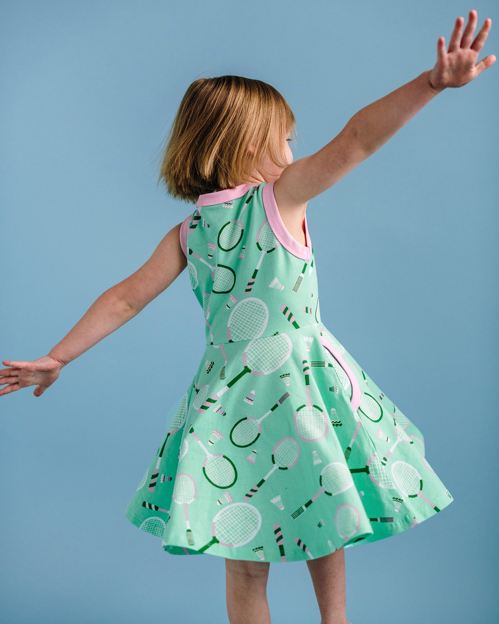 One Love Tennis Dress - Girl's Summer Jersey Dress One Love Tennis Dress - Girl's Summer Jersey Dress