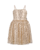 SEQUIN DISCO DRESS IN GOLD