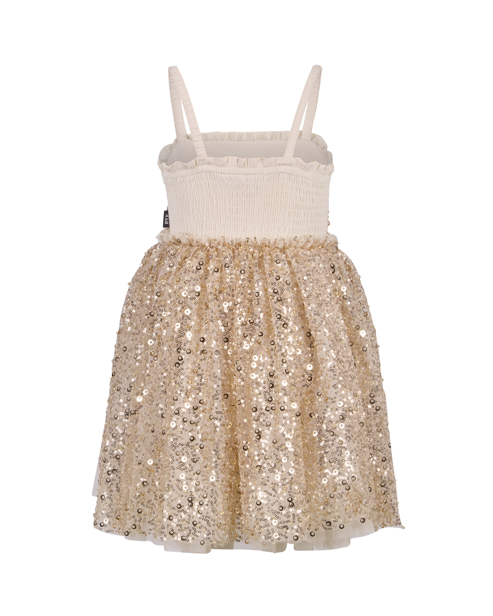 SEQUIN DISCO DRESS IN GOLD