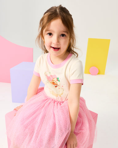 SANTA SHORT SLEEVE RINGER DRESS