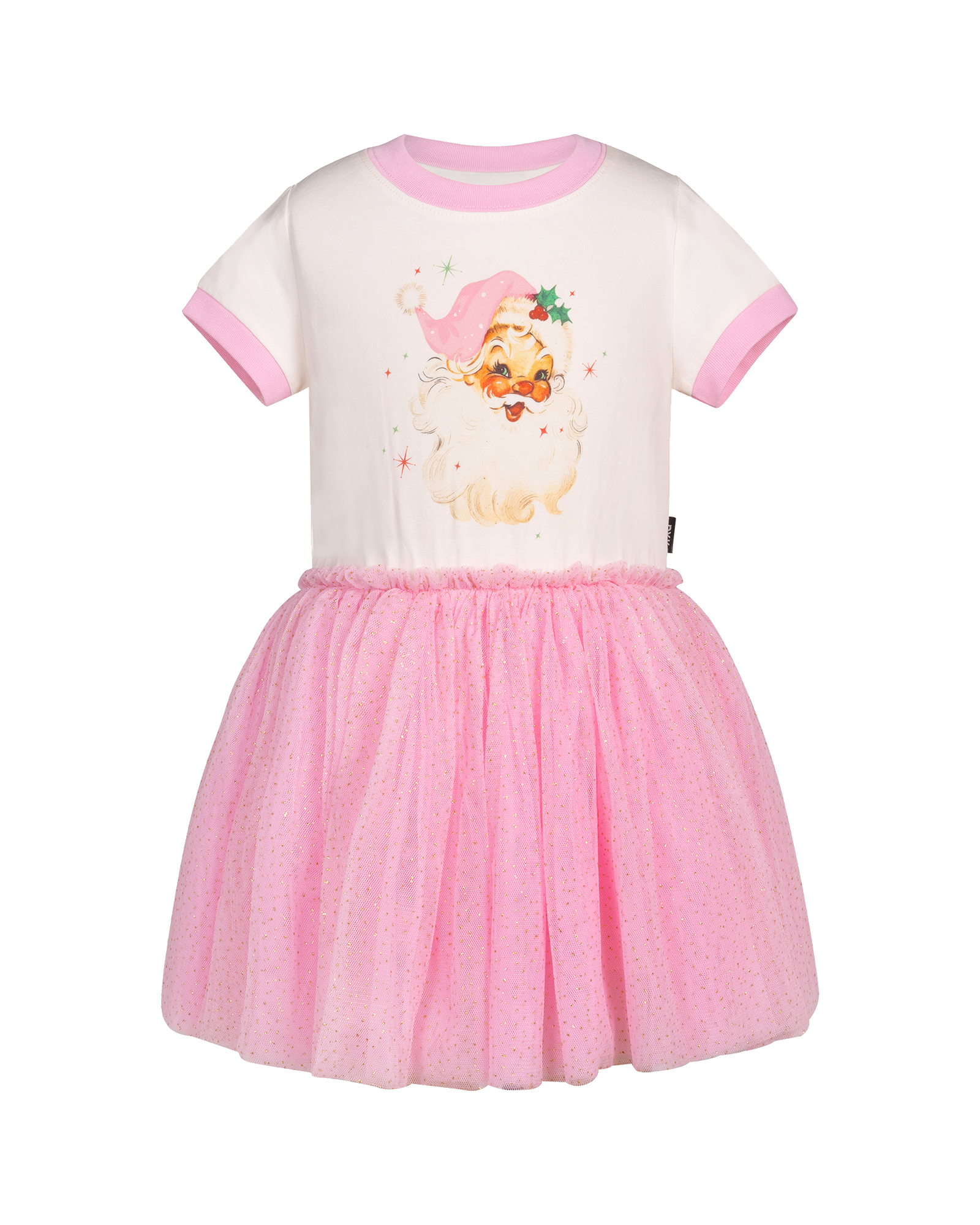 SANTA SHORT SLEEVE RINGER DRESS