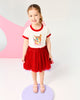 OH DEER SHORT SLEEVE RINGER DRESS