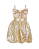 GIFT BOW DRESS IN GOLD