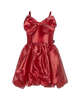 GIFT BOW DRESS IN RED CANDY