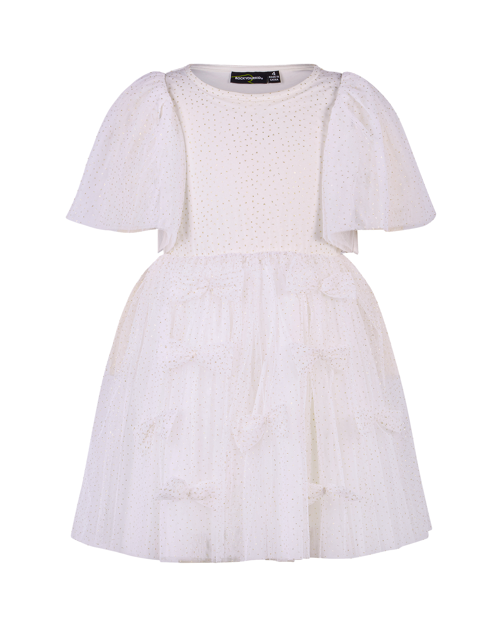 BOW BOW DRESS IN SNOW CONE