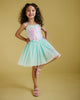 SHIMMER TULLE DRESS IN MINT
