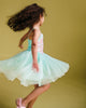 SHIMMER TULLE DRESS IN MINT