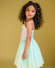 SHIMMER TULLE DRESS IN MINT