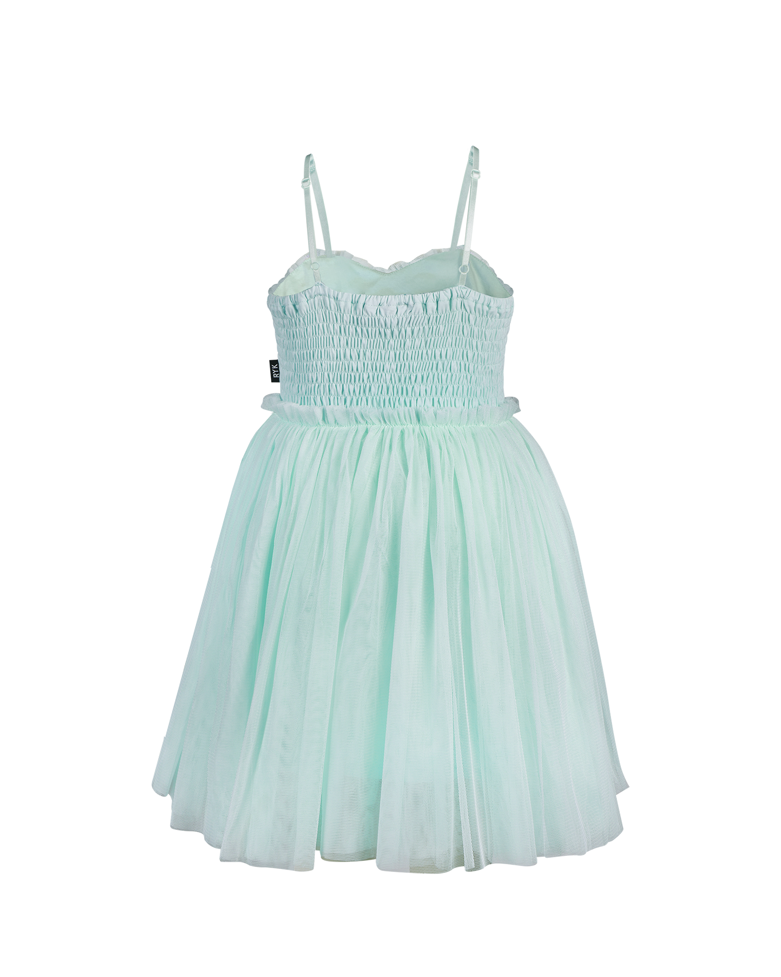 SHIMMER TULLE DRESS IN MINT