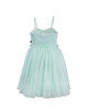 SHIMMER TULLE DRESS IN MINT